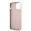 Guess Apple iPhone 12 Pro Max 2020 (6.7) PU 4G Metal Logo hátlapvédő tok pink (GUHCP12L4GMGPI)