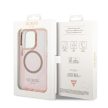 Guess Apple iPhone 14 Pro (6.1) Translucent MagSafe hátlapvédő tok pink (GUHMP14LHTCMP)