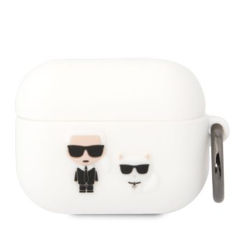   Karl Lagerfeld and Choupette Apple Airpods Pro szilikon tok fehér (KLACAPSILKCW)