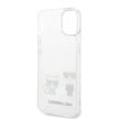 Karl Lagerfeld PC/TPU Ikonik Karl and Choupette Apple iPhone 14 Plus (6.7) hátlapvédő tok átlátszó (KLHCP14MCKTR)