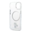 Karl Lagerfeld IML MagSafe Karl and Choupette Apple iPhone 13 (6.1) hátlapvédő tok átlátszó (KLHMP13MHNKCIT)