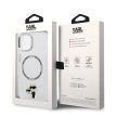 Karl Lagerfeld IML MagSafe Karl and Choupette Apple iPhone 13 (6.1) hátlapvédő tok átlátszó (KLHMP13MHNKCIT)