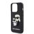 Karl Lagerfeld 3D Rubber Karl and Choupette Apple iPhone 15 Pro (6.1) hátlapvédő tok fekete (KLHCP15L3DRKCNK)