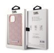 Karl Lagerfeld PU Leather Monogram Magsafe Apple iPhone 15 Pro Max (6.7) hátlapvédő tok pink (KLHMP15LPKHPORPP)