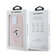 Karl Lagerfeld Liquid Silicone Karl and Choupette Apple iPhone 15 (6.1) MagSafe hátlapvédő tok pink (KLHMP15SSCMKCRHP)
