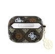 Guess 4G Peony Charm Apple Airpods Pro 2 PC/PU tok barna (GUAP2P4RPEW)