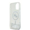 Karl Lagerfeld Liquid Glitter Karl and Choupette Heads MagSafe Apple iPhone 16 Pro Max (6.9) hátlapvédő tok ezüst (KLHMP16XLGKCSGH)