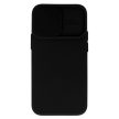 Camshield Soft - Apple iPhone 12 Pro 2020 (6.1) por- és kameravédős szilikon tok fekete