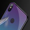 Rainbow szilikon tok üveg hátlappal - Samsung A405 Galaxy A40 (2019) barna - fekete