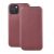 Forcell Elegance Apple iPhone 12 Pro Max 2020 (6.7) oldalra nyíló mágneses könyv tok szilikon belsővel burgundi