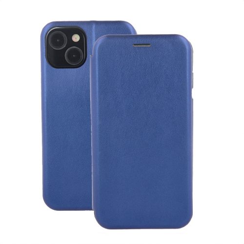 Forcell Elegance Samsung A225 Galaxy A22 4G oldalra nyíló mágneses könyv tok szilikon belsővel kék