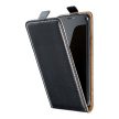Slim Flexi Fresh flip tok -  Samsung A037F Galaxy A03s (2021) lefelé nyíló mágneses könyv tok szilikon belsővel fekete