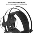 Marvel fejhallgató - Marvel 001 USB-s gamer fejhallgató RGB színes LED világítással, állítható mikrofonnal fekete (MHPGMV001)