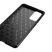 Samsung A325 Galaxy A32 4G Carbon Fiber ütésálló szilikon tok fekete