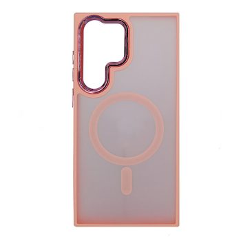   Magsafe Apple iPhone 15 Pro (6.1) TPU/PC tok (vezetéknélküli töltéshez) pink