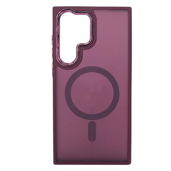   Magsafe Apple iPhone 15 Pro Max (6.7) TPU/PC tok (vezetéknélküli töltéshez) lila